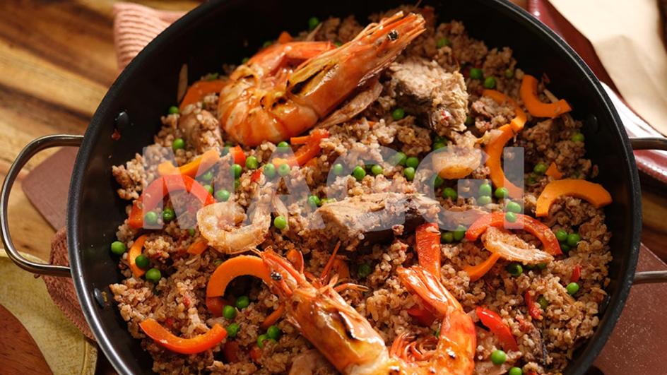 Délicieux jollof  de riz brun
