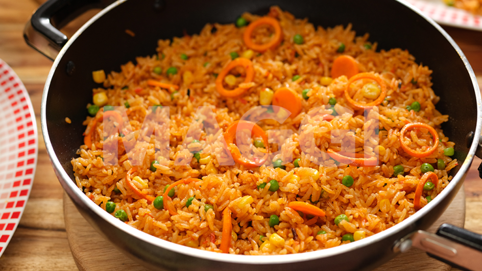 Jollof aux anneaux de carottes