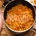 Jollof aux anneaux de carottes